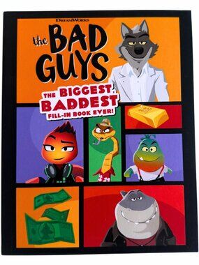 THE BAD GUYS MOVIE: The Biggest, Baddest Fill-in Book Ever! Paperback NEW